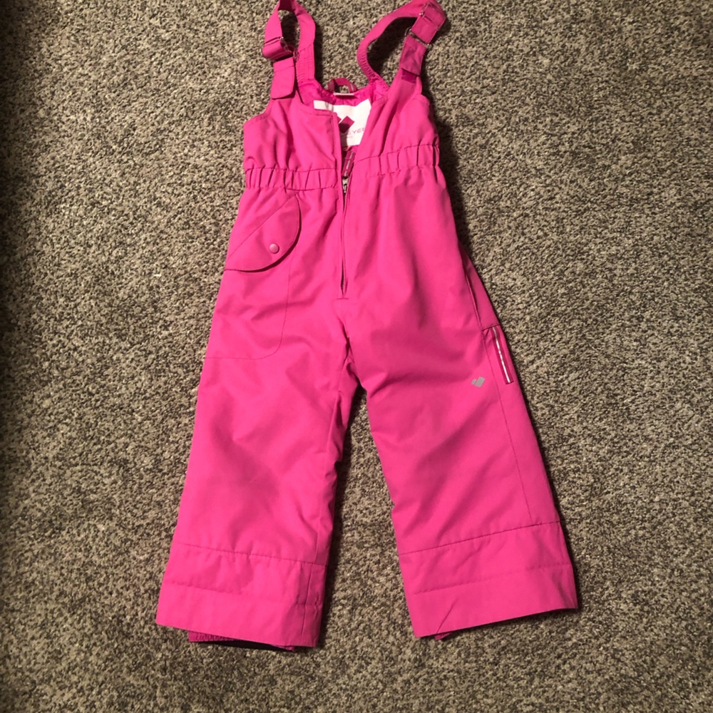 EUC Obermeyer Kids Pink Snow Bib